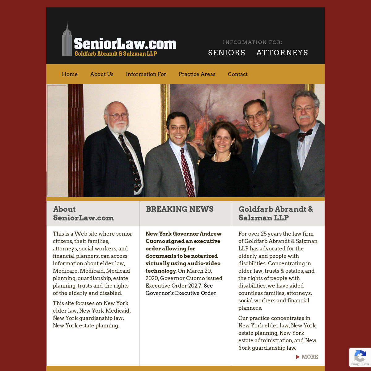A complete backup of seniorlaw.com