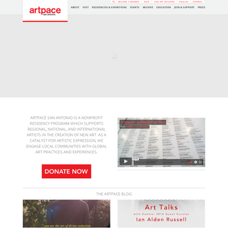 A complete backup of artpace.org