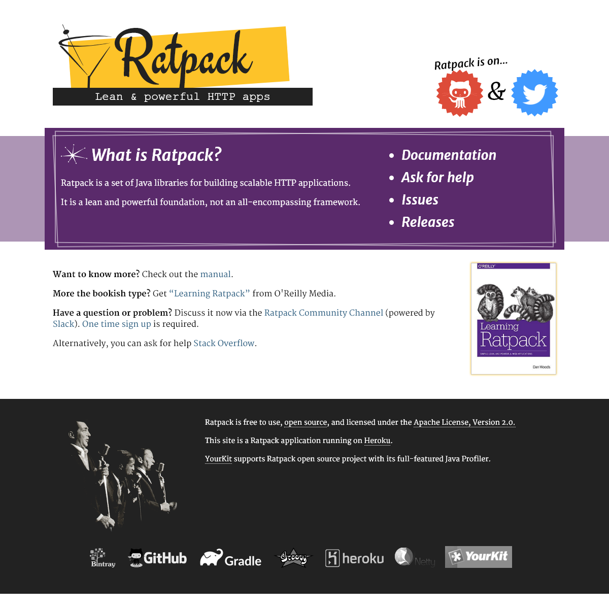 A complete backup of ratpack.io