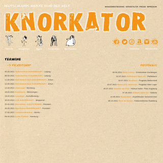 A complete backup of knorkator.de