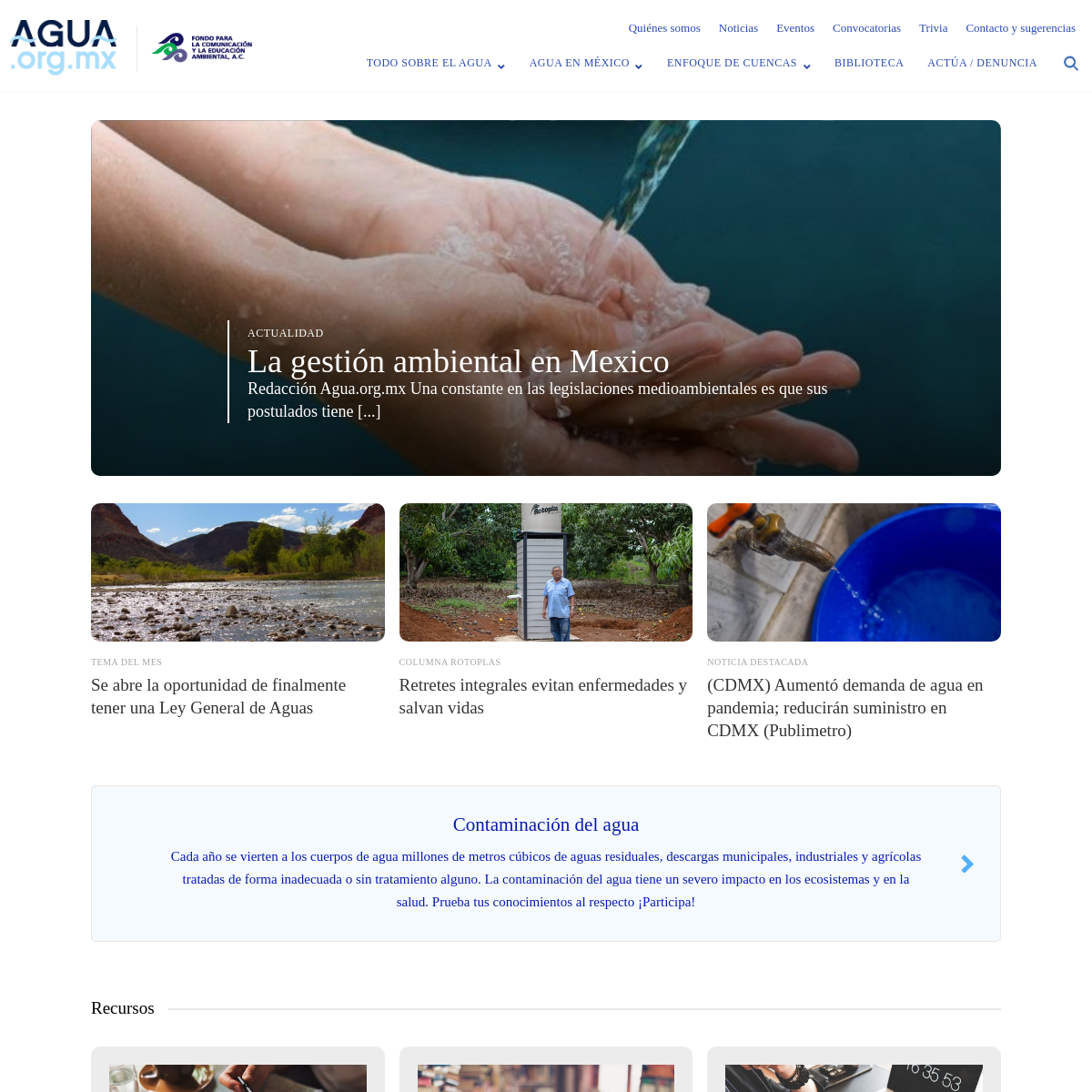 A complete backup of agua.org.mx