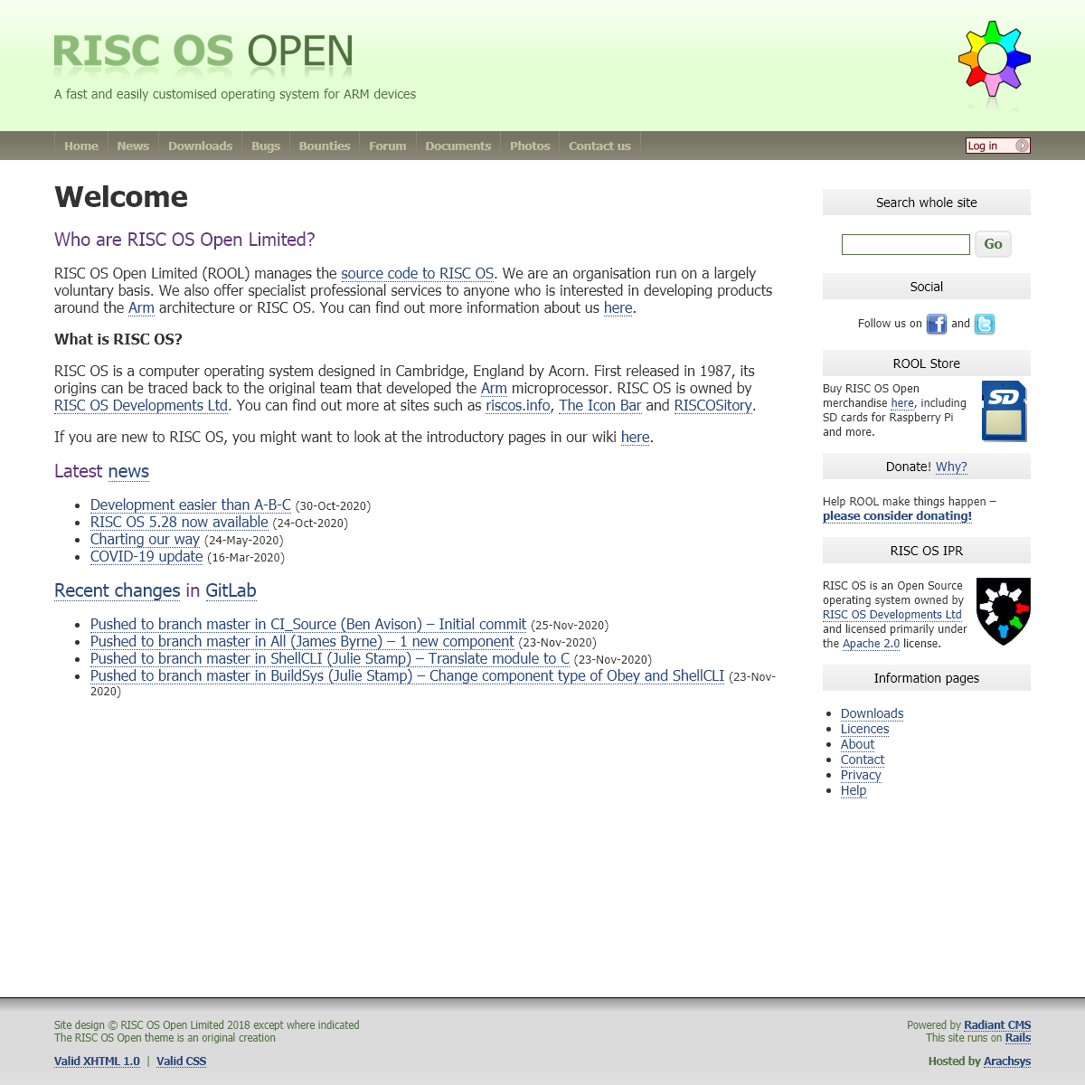 A complete backup of riscosopen.org