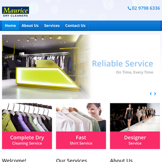A complete backup of mauricedrycleaners.com.au