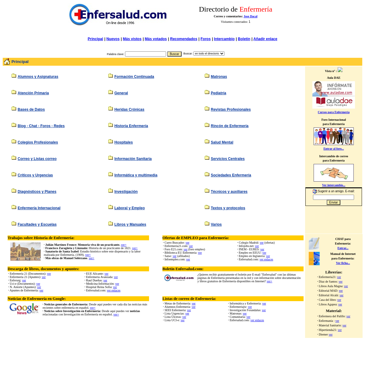 A complete backup of enfersalud.com