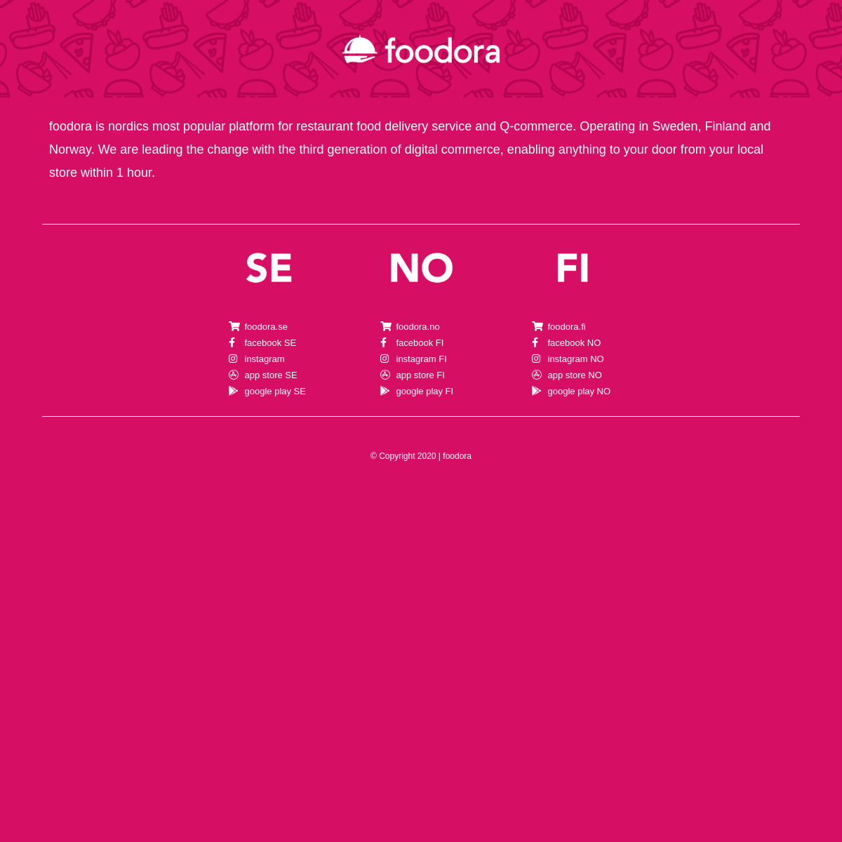 A complete backup of foodora.ca