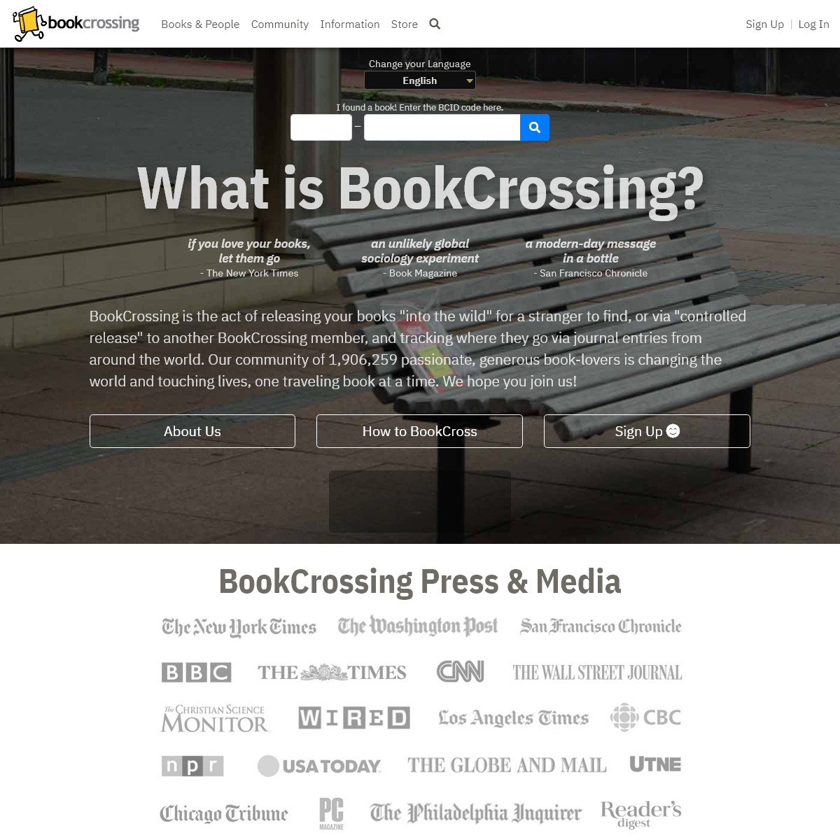 A complete backup of bookcrossing.com