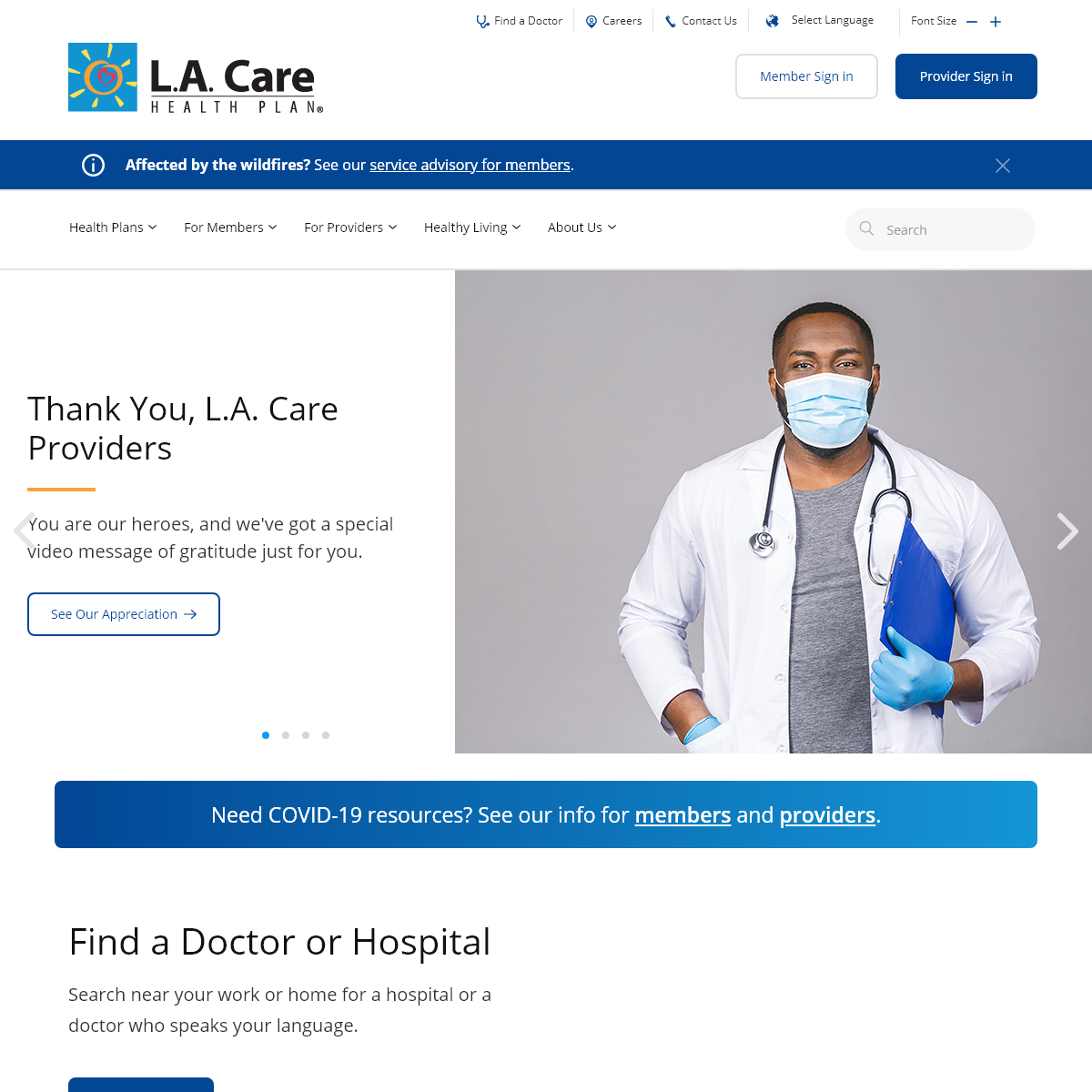 A complete backup of lacare.org