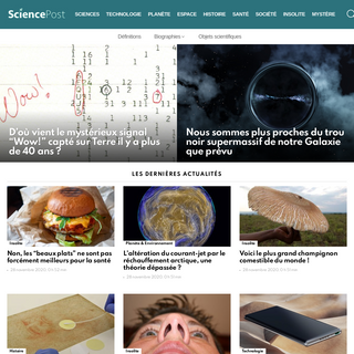 A complete backup of sciencepost.fr