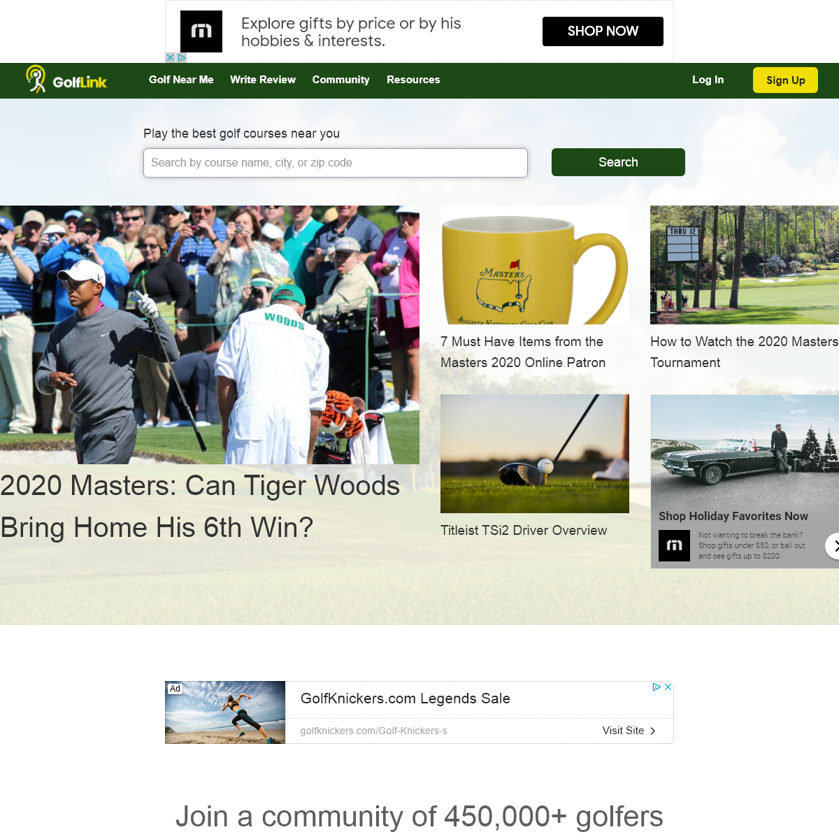 A complete backup of golflink.com