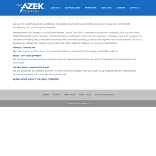 A complete backup of azek.com