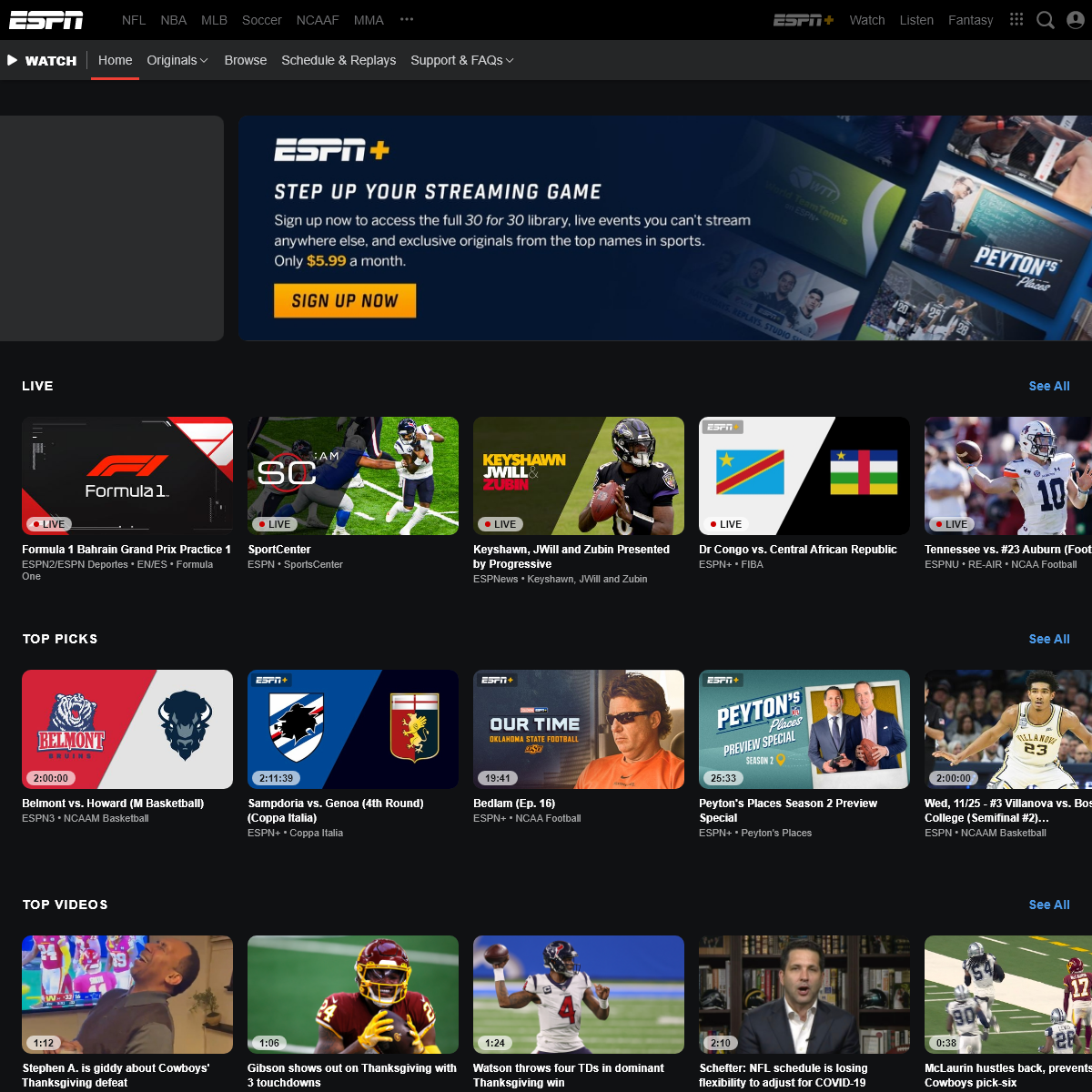 A complete backup of watchespn.com