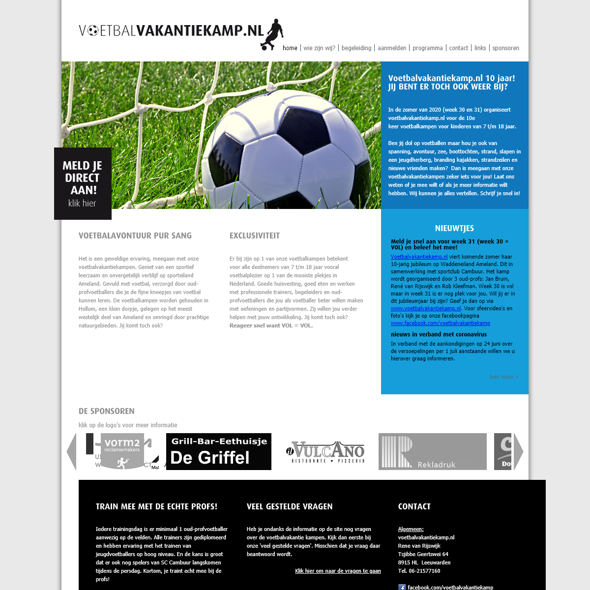 A complete backup of voetbalvakantiekamp.nl