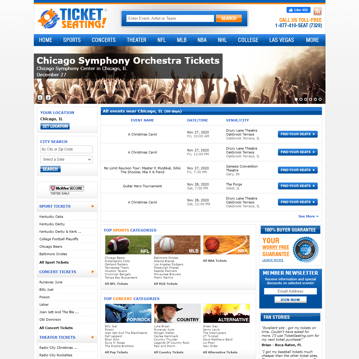 A complete backup of ticketseating.com