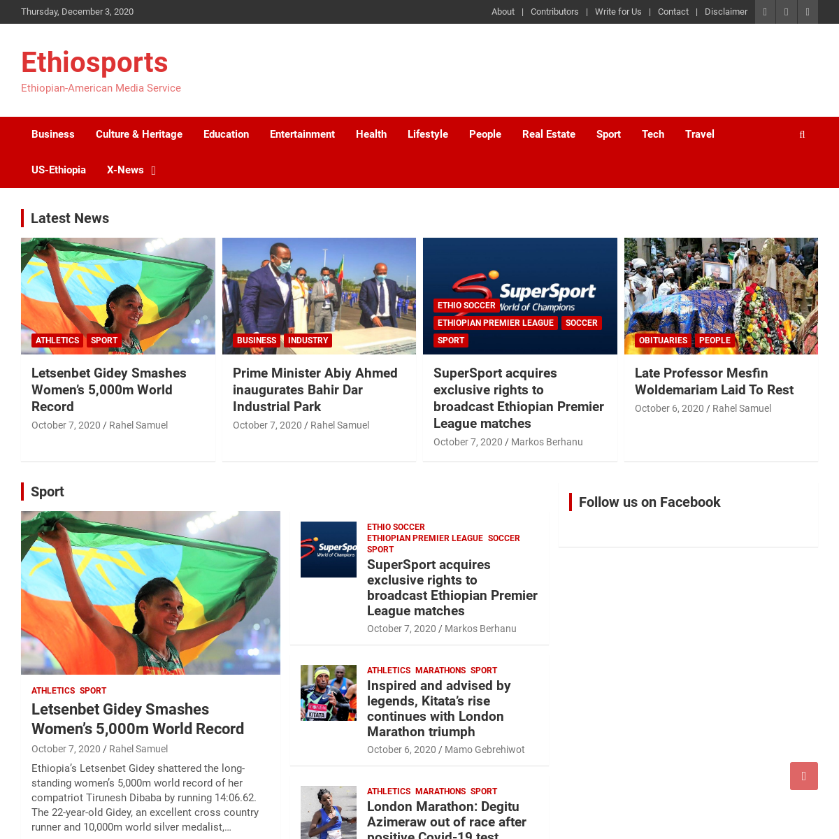 A complete backup of ethiosports.com