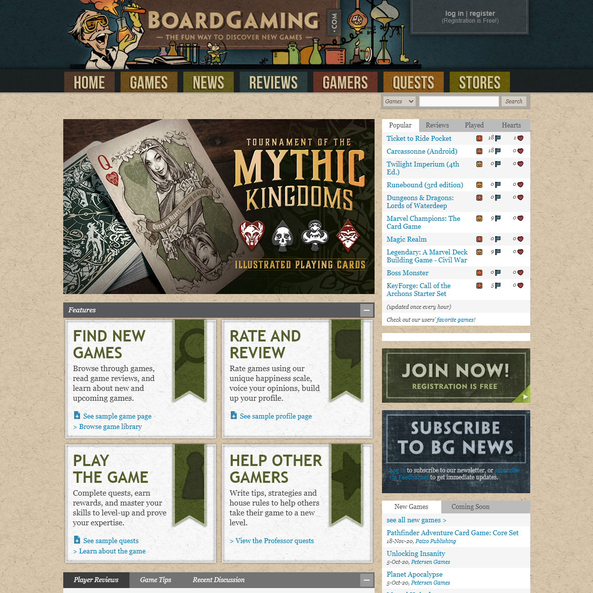 A complete backup of boardgaming.com