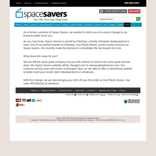 A complete backup of spacesavers.com