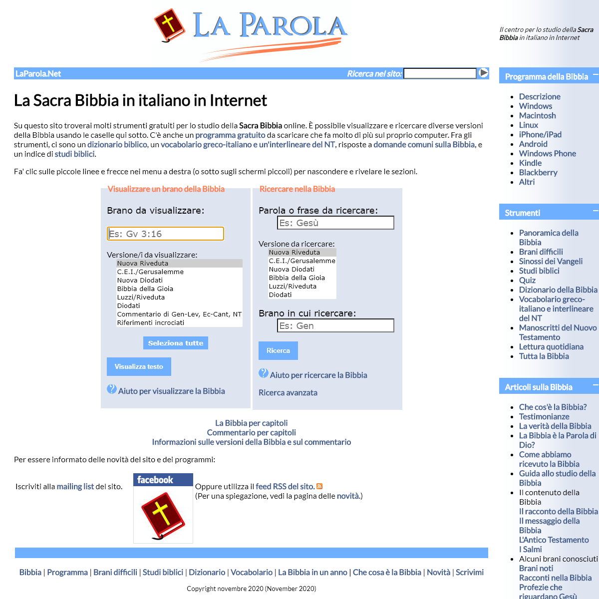 A complete backup of laparola.net