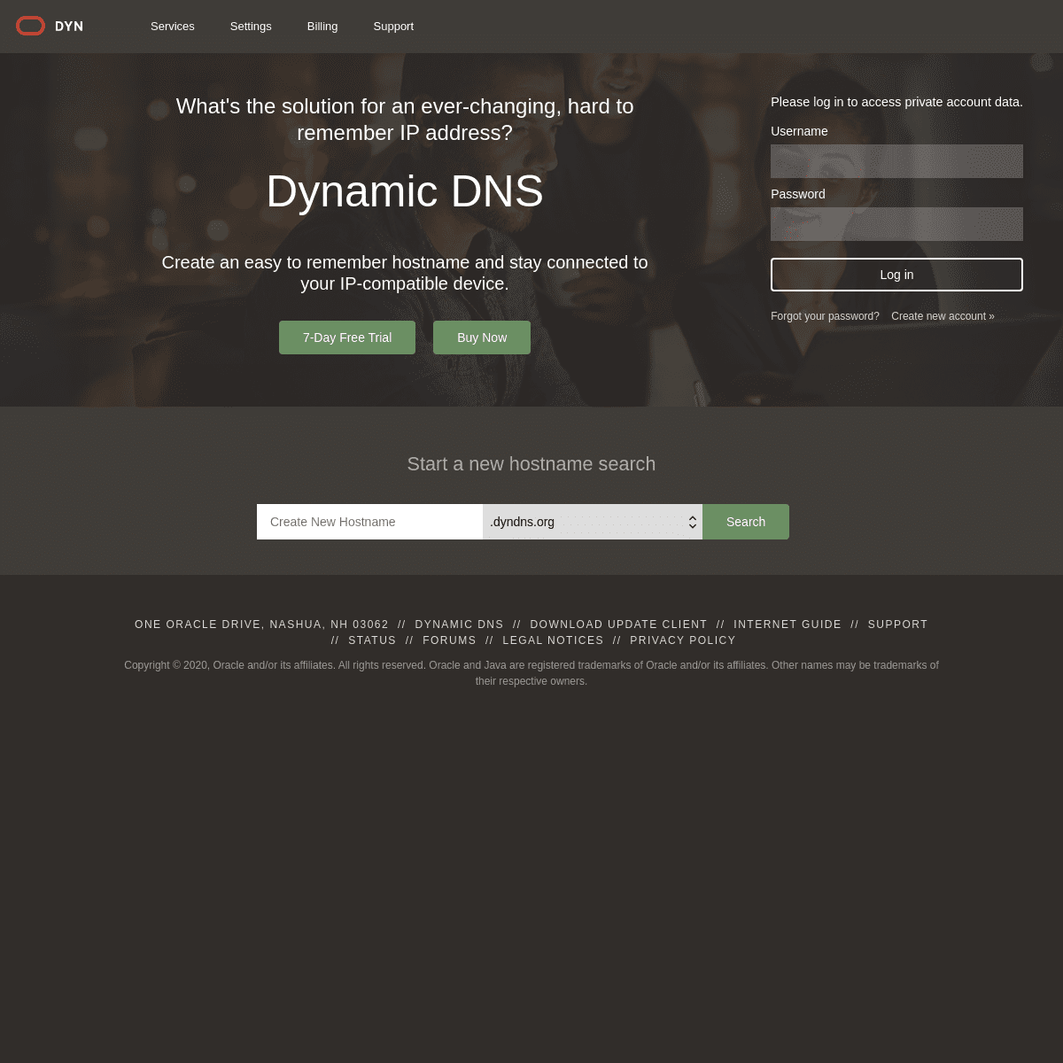 A complete backup of dyndns.org