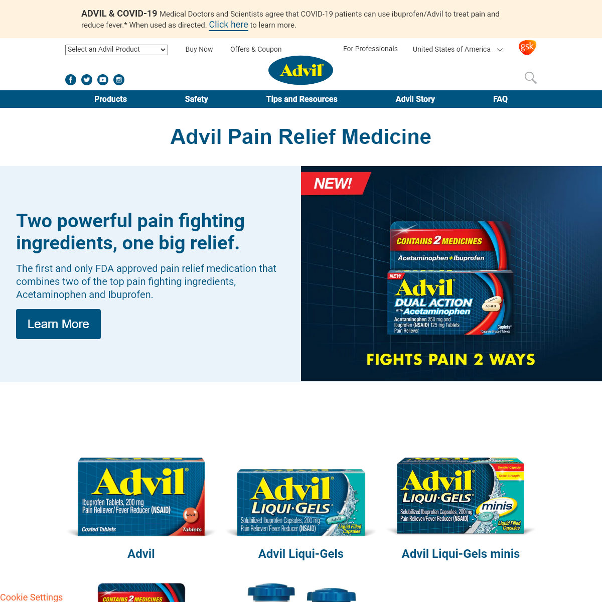 A complete backup of advil.com