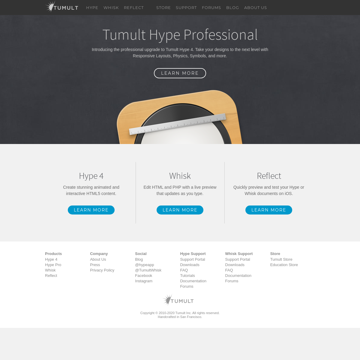 A complete backup of tumult.com