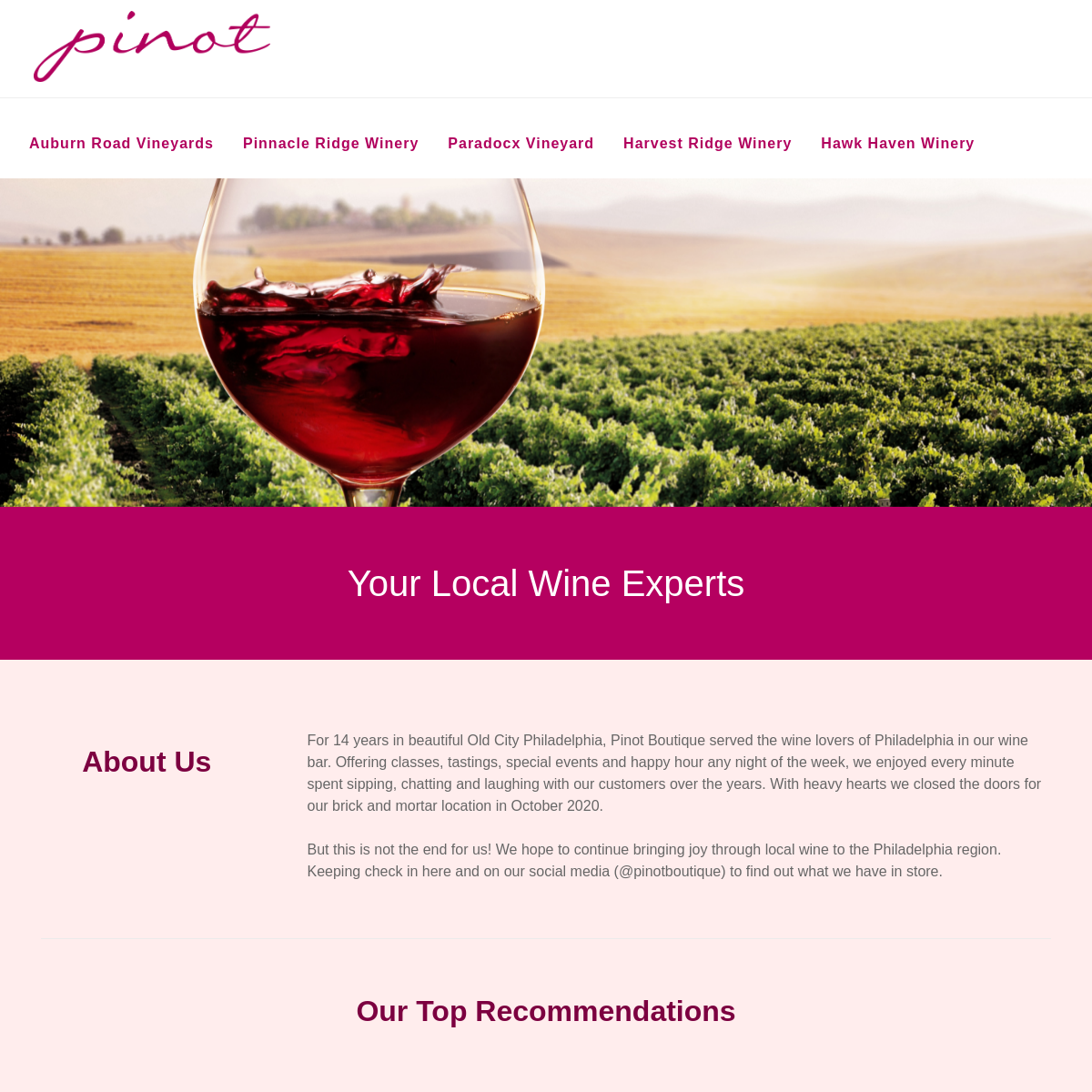 A complete backup of pinotboutique.com
