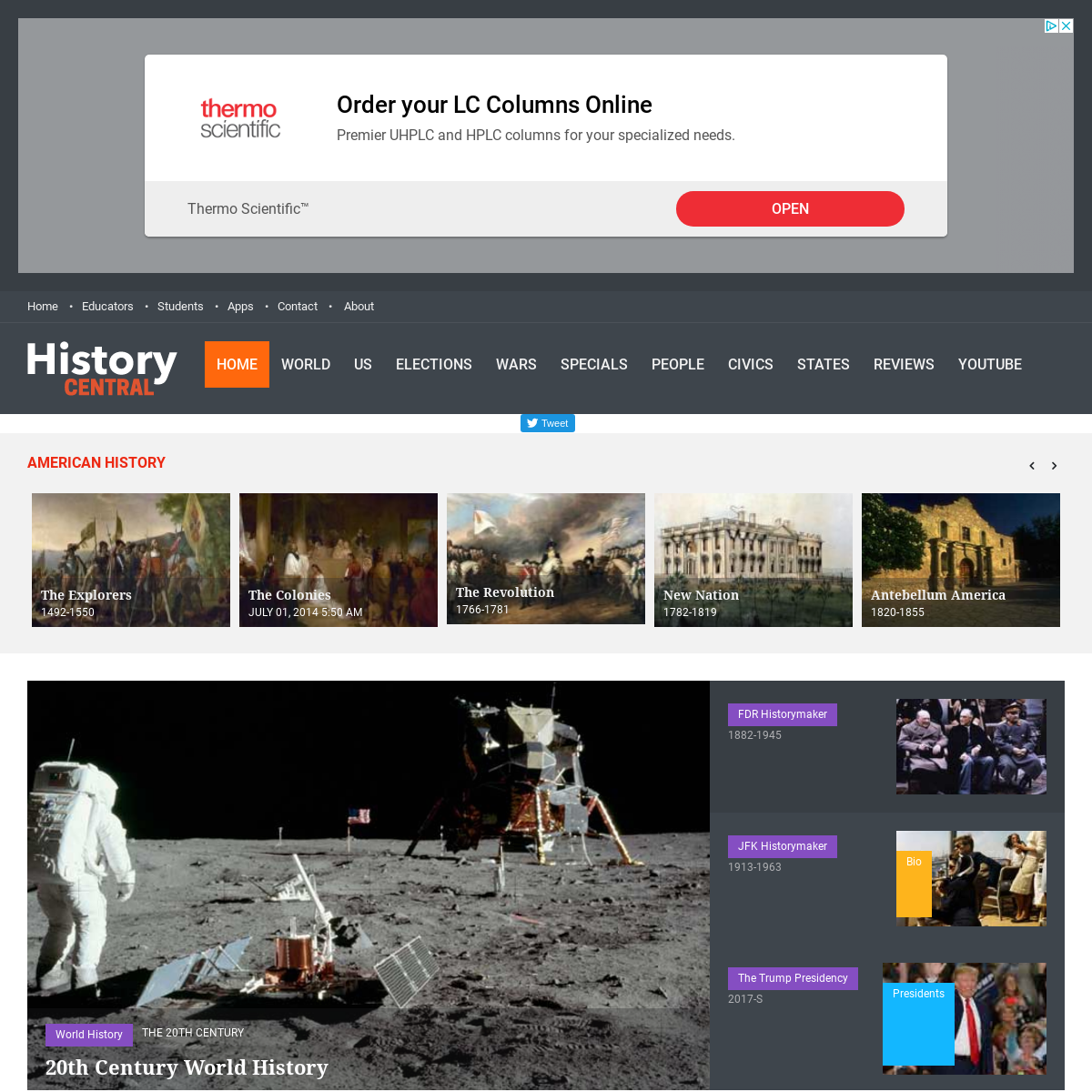 A complete backup of historycentral.com