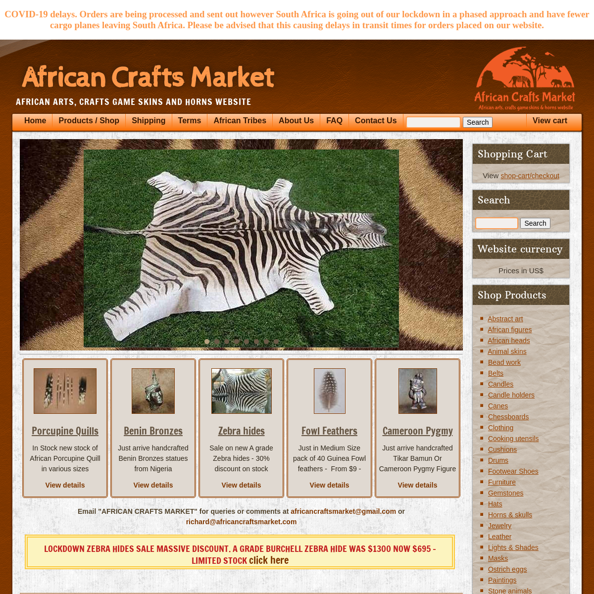 A complete backup of africancraftsmarket.com