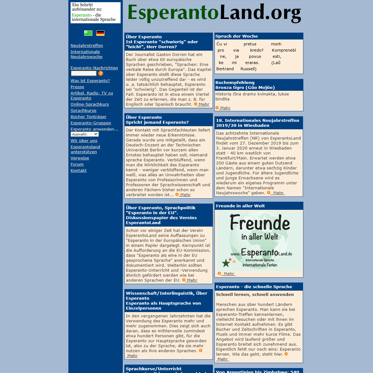A complete backup of esperantoland.org