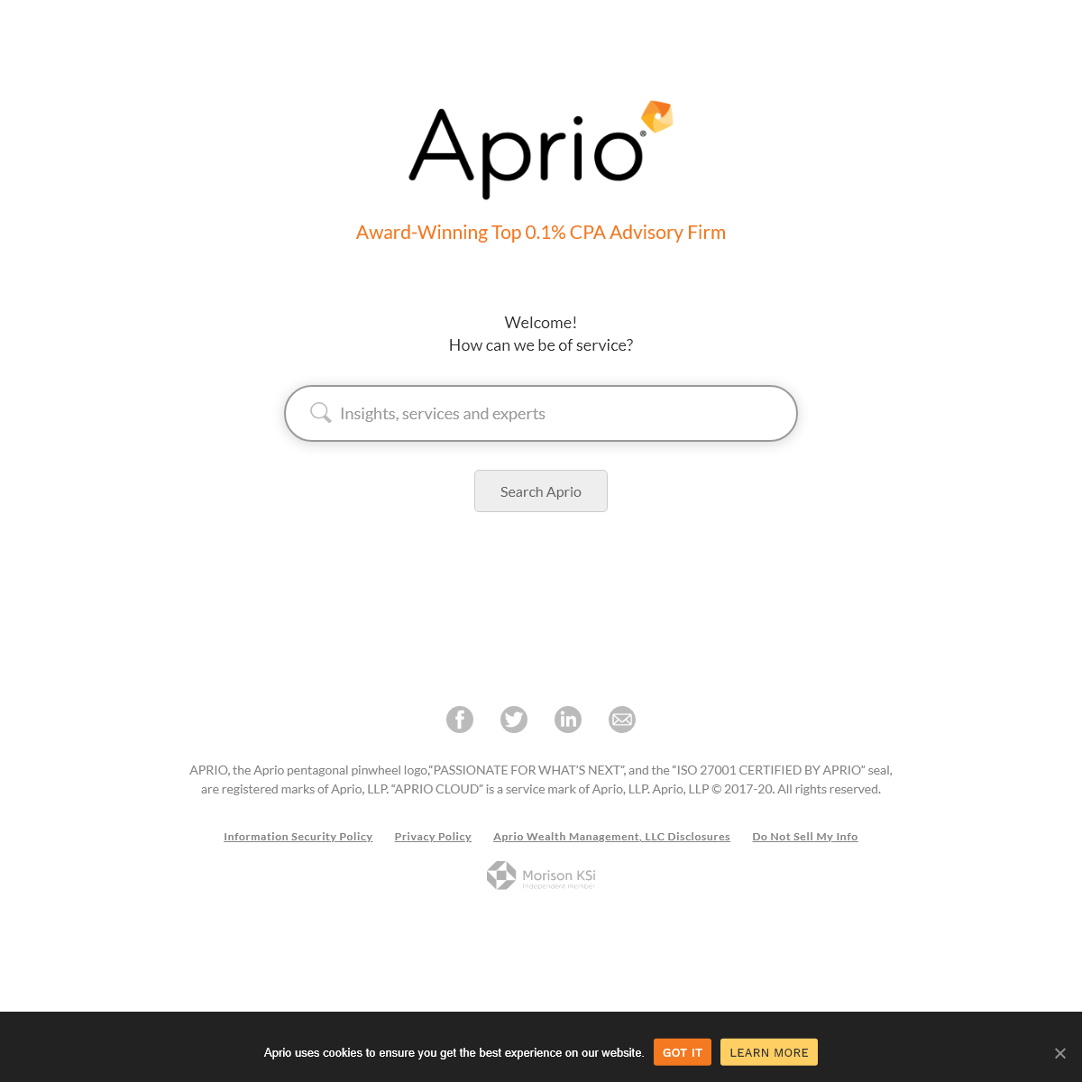 A complete backup of aprio.com