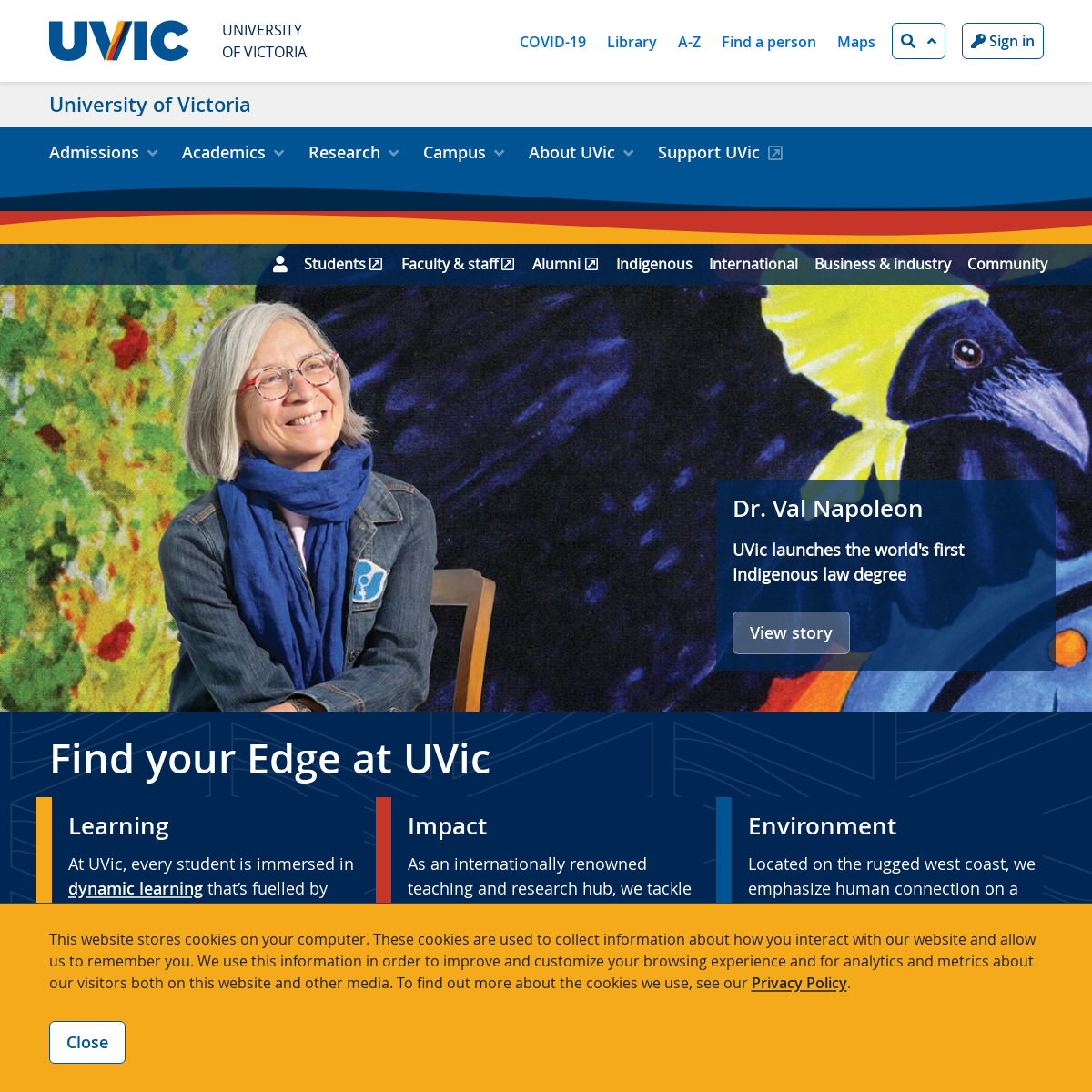 A complete backup of uvic.ca