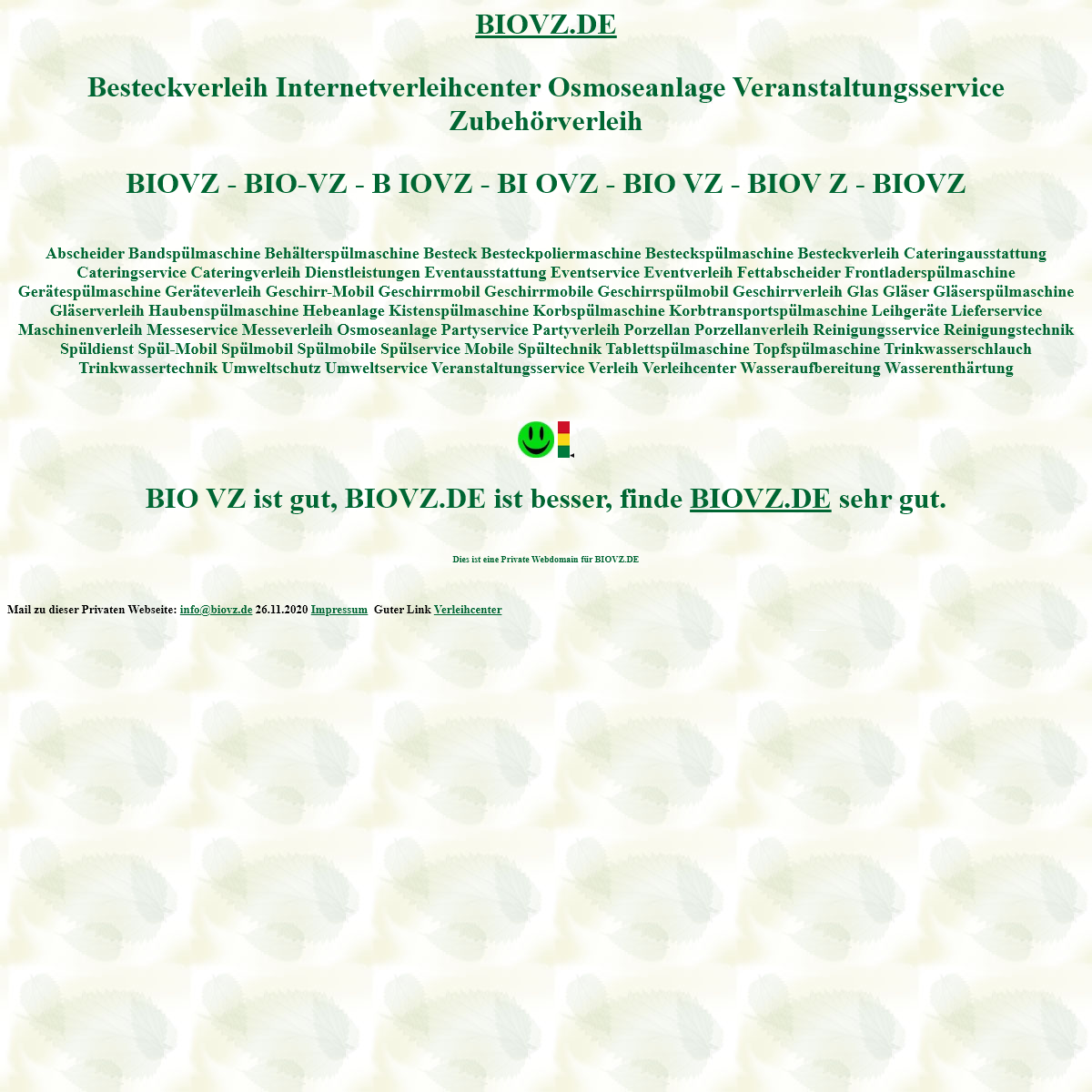 A complete backup of biovz.de