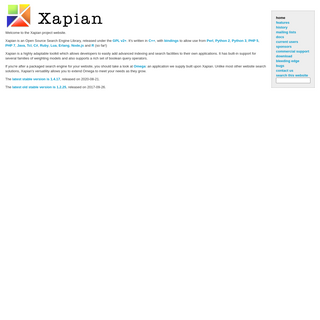 A complete backup of xapian.org