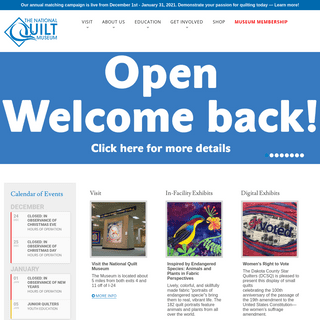 A complete backup of quiltmuseum.org