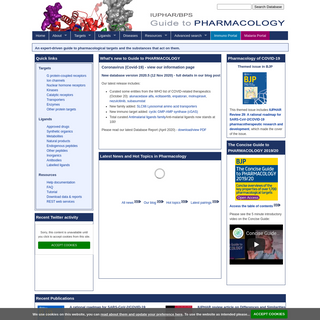 A complete backup of guidetopharmacology.org