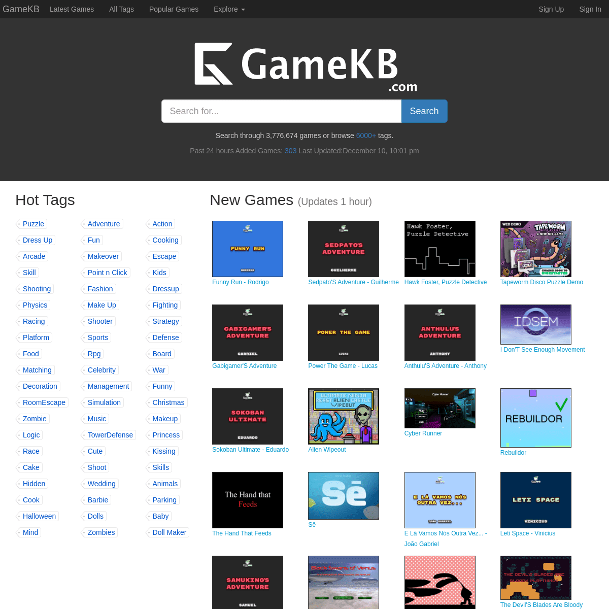 A complete backup of gamekb.com