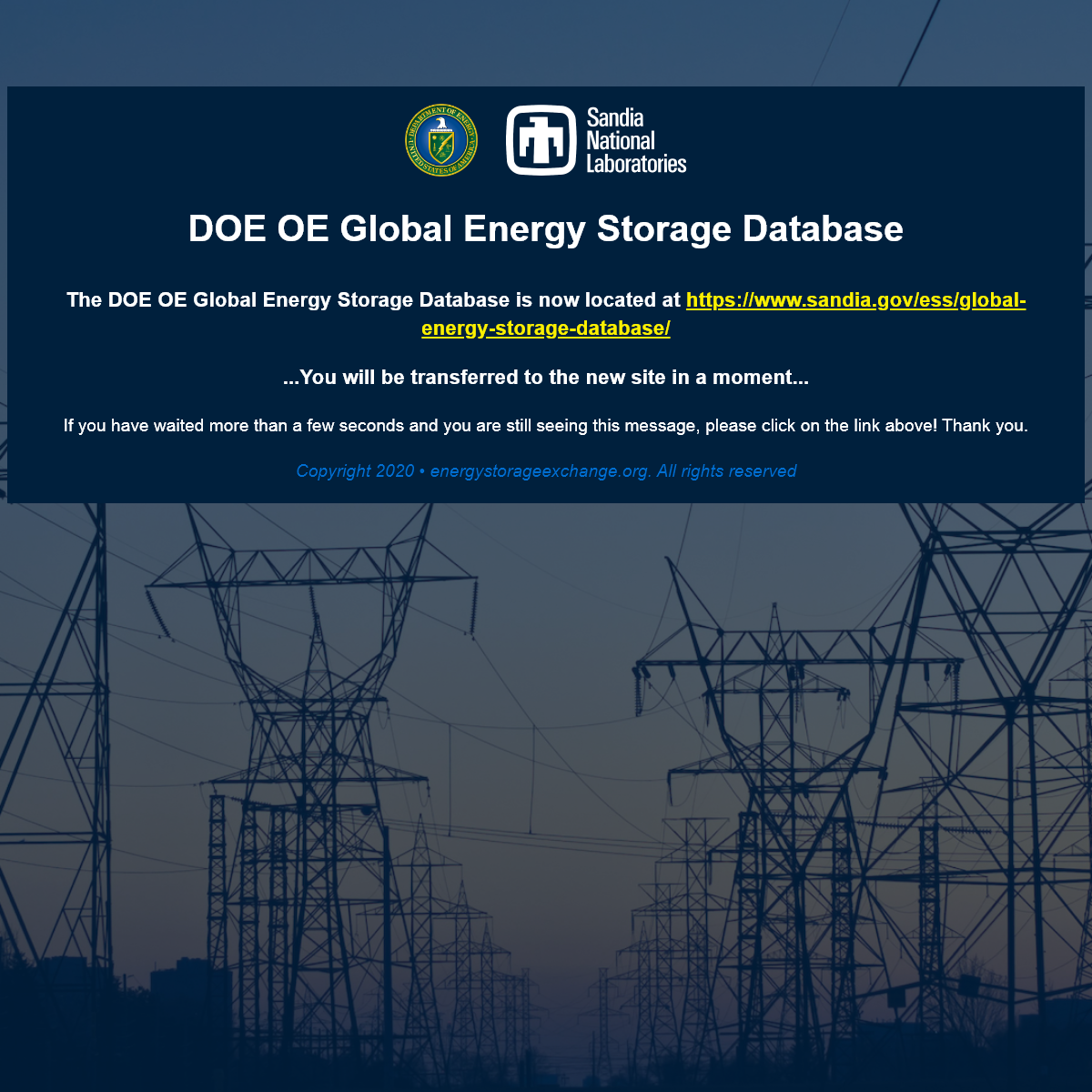 A complete backup of energystorageexchange.org