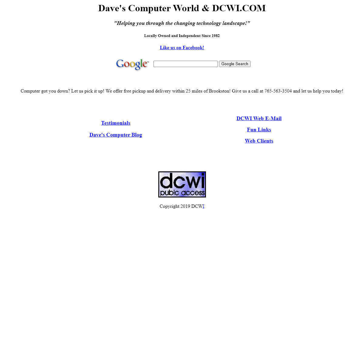 A complete backup of dcwi.com
