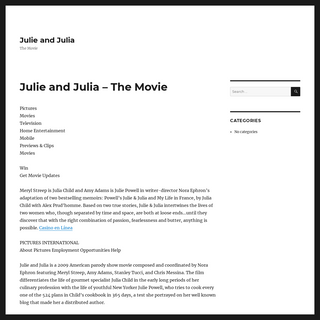 A complete backup of julieandjulia.com