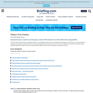 A complete backup of briefing.com
