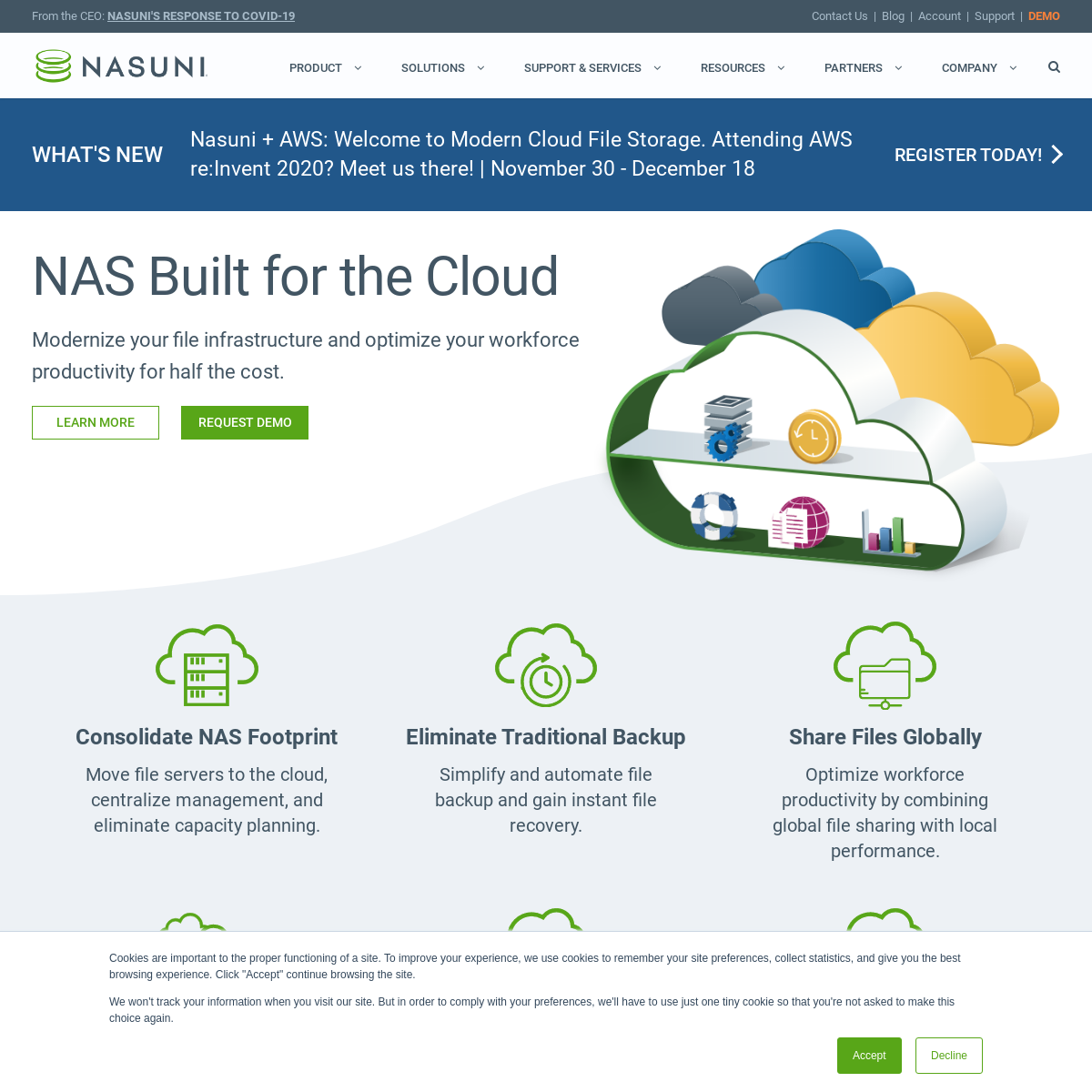 A complete backup of nasuni.com