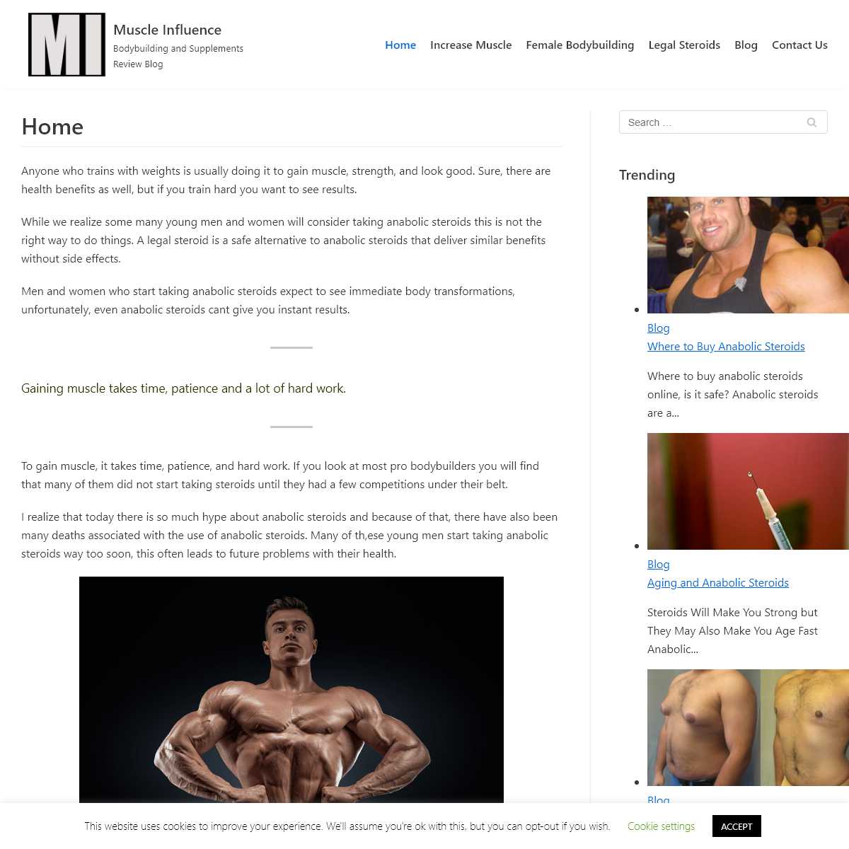 A complete backup of muscleinfluence.com