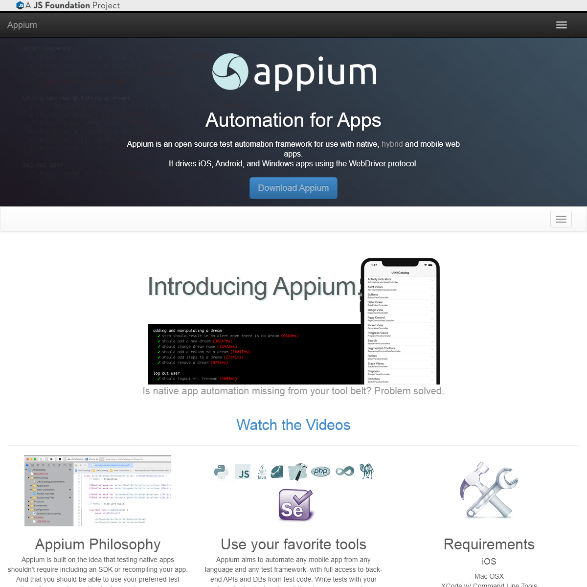 A complete backup of appium.io