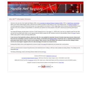 A complete backup of handle.net