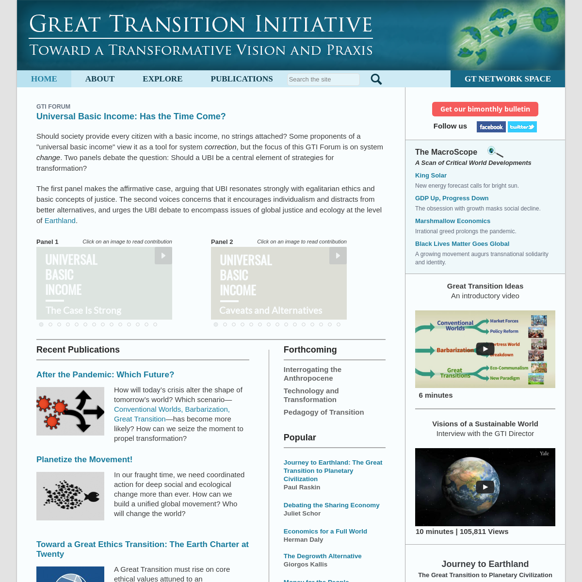 A complete backup of greattransition.org