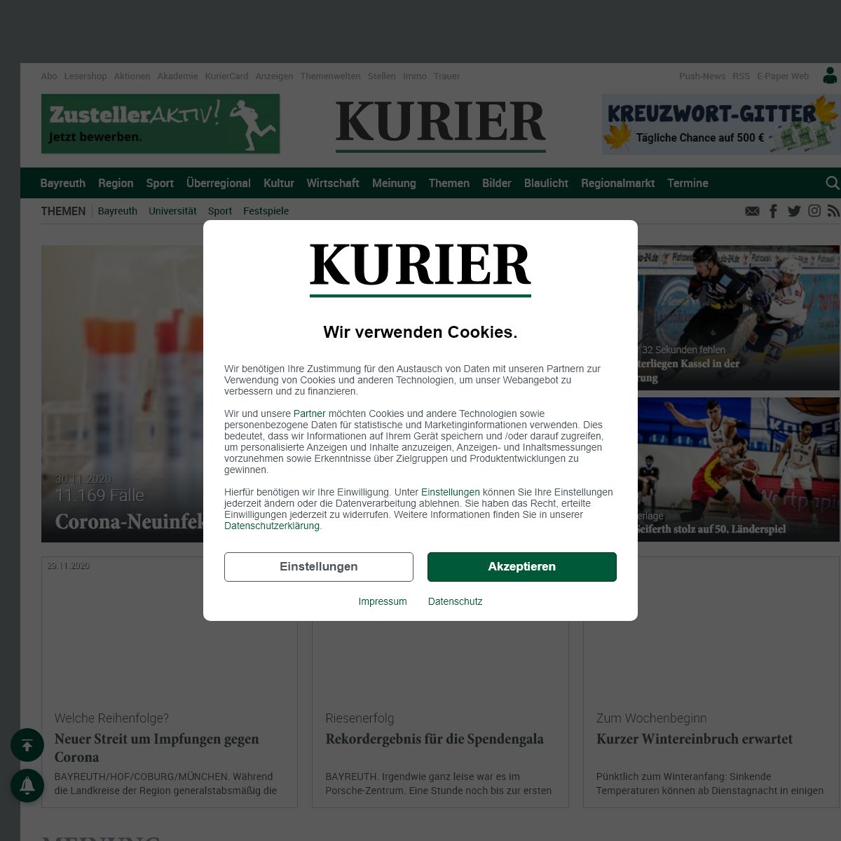 A complete backup of kurier.de