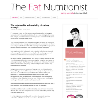 A complete backup of fatnutritionist.com