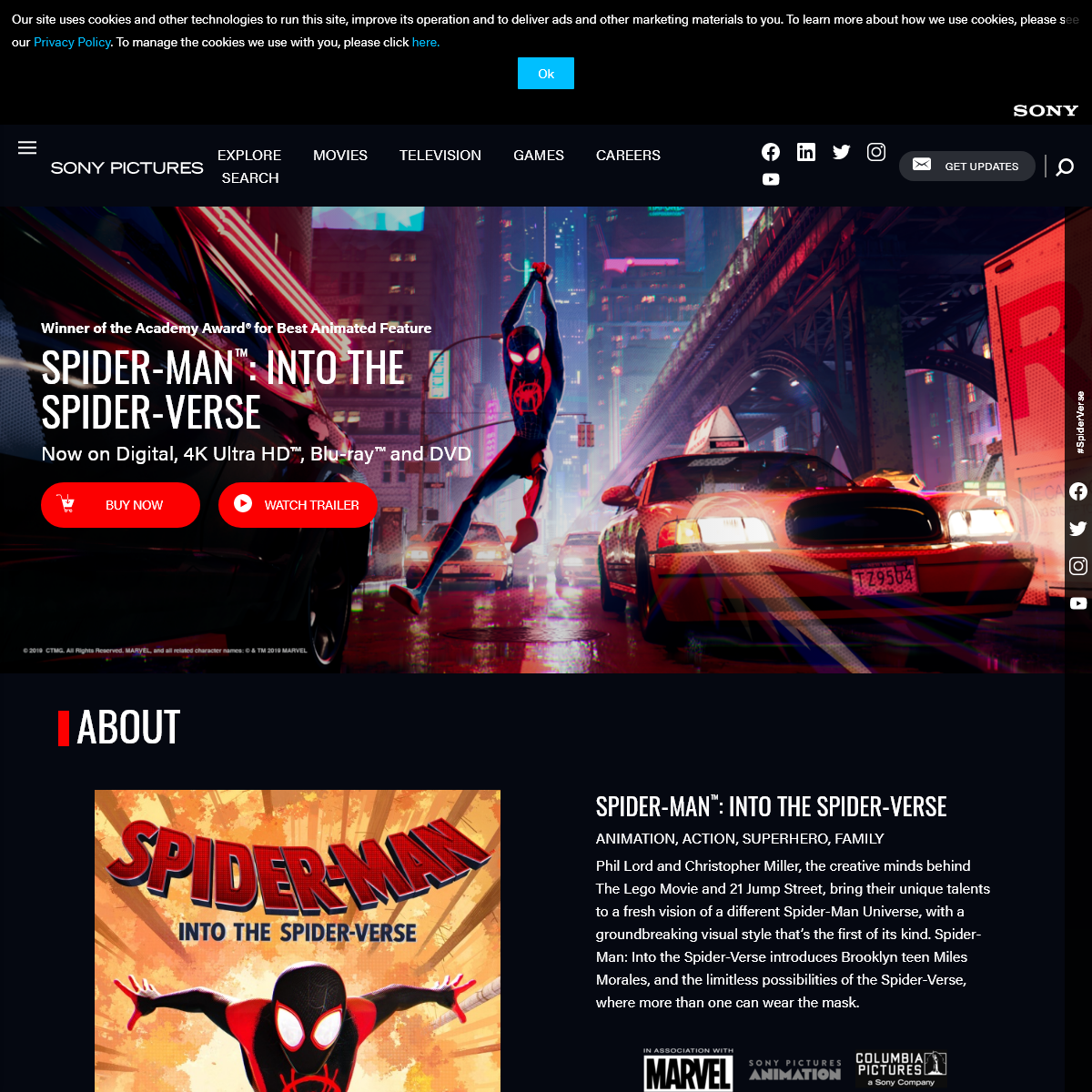 A complete backup of spider-manintothespider-verse.com