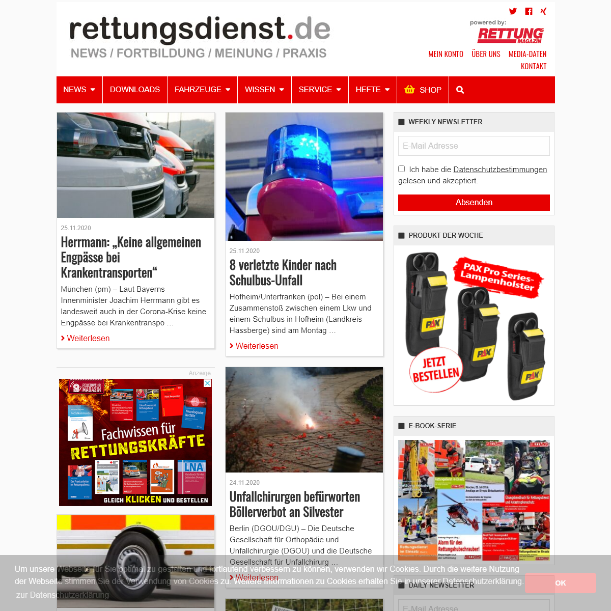 A complete backup of rettungsdienst.de