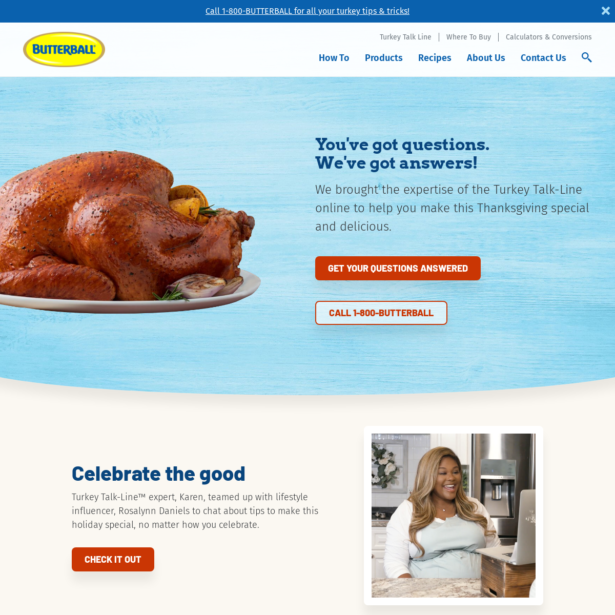A complete backup of butterball.com