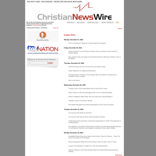A complete backup of christiannewswire.com